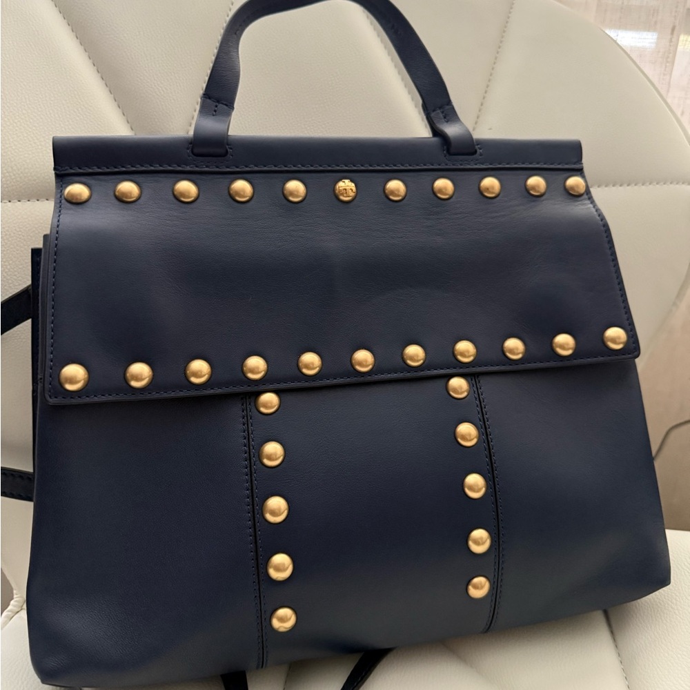 Tory Burch Block T-Stud Satchel
